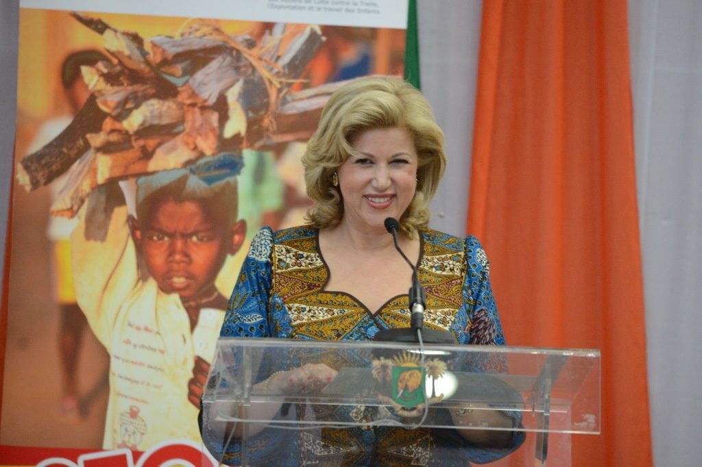 La Premiére Dame, Mme Dominique Ouattara s'est réjouit de l'engagement de la lutte contre le travail des enfants sur tous les fronts