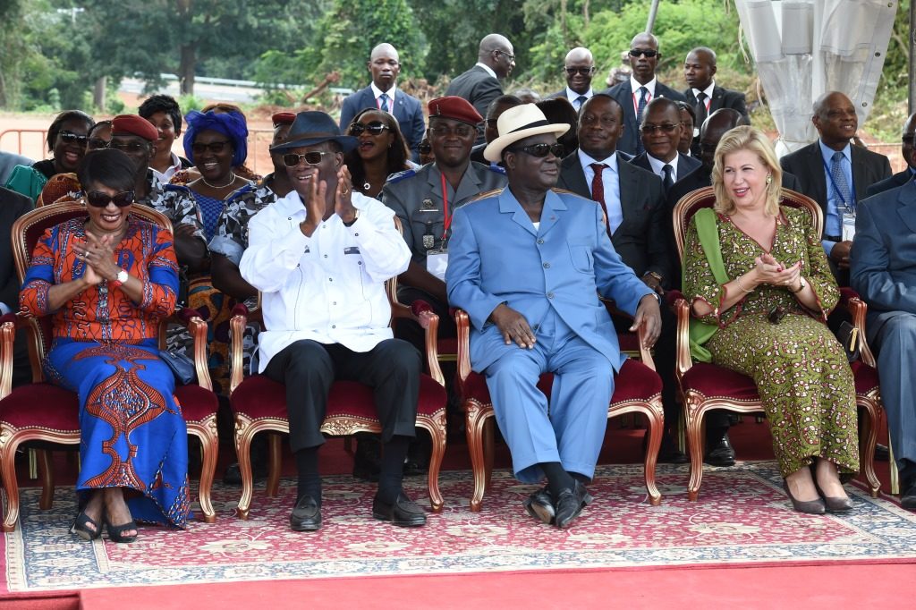 The Presidential couple offered numerous donations in Henri Konan Bédié’s native village