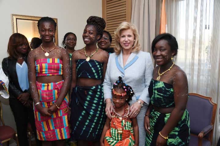 The First Lady Dominique Ouattara to Ivorian Women living in Ethiopia