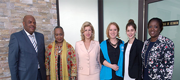 Dominique Ouattara receives Barbara Hendricks, UNHCR Honorary Ambassador for life